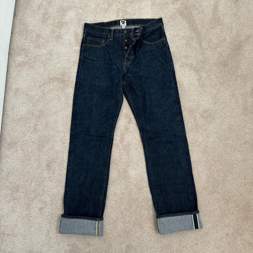 Tellason straight leg Ankara selvedge denim 32 waist